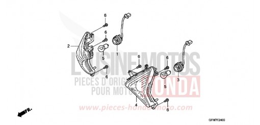 FRONT WINKER NHX110WH8 de 2008